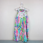 Load image into Gallery viewer, Lilly Pulitzer Girls Mini Pearl Soft Shift Dress Multi Catch the Wave 10
