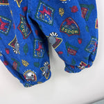 Load image into Gallery viewer, Vintage OshKosh B'gosh Blue Fall Forest Overalls 6-9 Months USA
