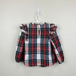 Load image into Gallery viewer, Crewcuts Ruffle Tartan Plaid Blouse 8
