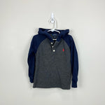 Load image into Gallery viewer, Polo Ralph Lauren Boys Hooded Waffle Knit Tee 4T

