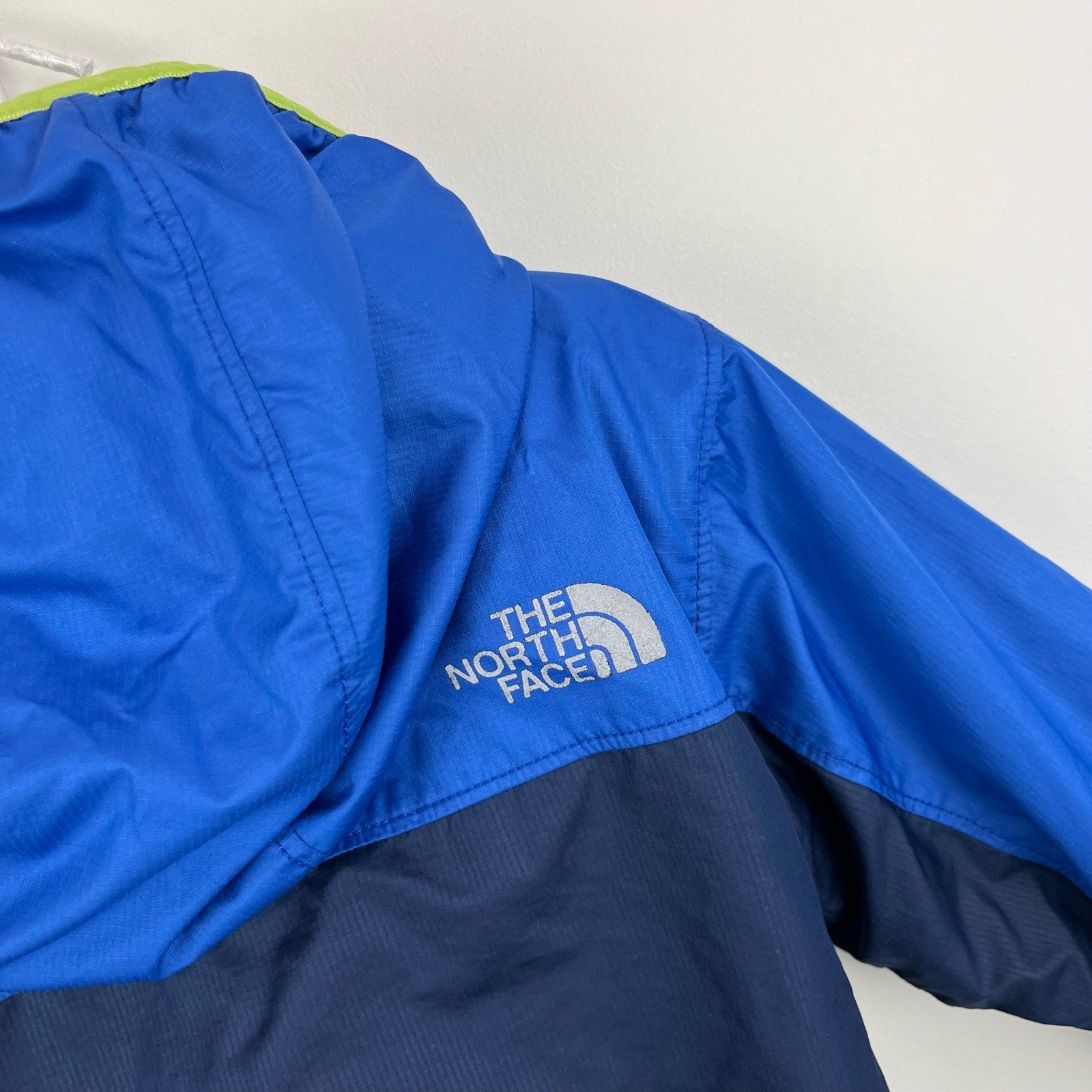 The North Face Reversible Scout Wind Jacket Blue Green 6-12 Months