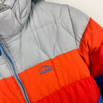 Load image into Gallery viewer, L.L. Bean Kids Down Jacket Colorblock Cobalt Sea M 10-12
