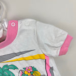 Load image into Gallery viewer, Vintage McKids Short Sleeve Tropical Cat T-Shirt L 24 months USA
