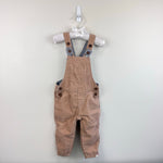 Load image into Gallery viewer, Me &amp; Henry Corduroy Overalls and Plaid Bodysuits Bundle 9-12 Months
