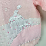 Load image into Gallery viewer, Vintage Kids Exchange Pink Ruffle Snow Day Sweater 6 Months

