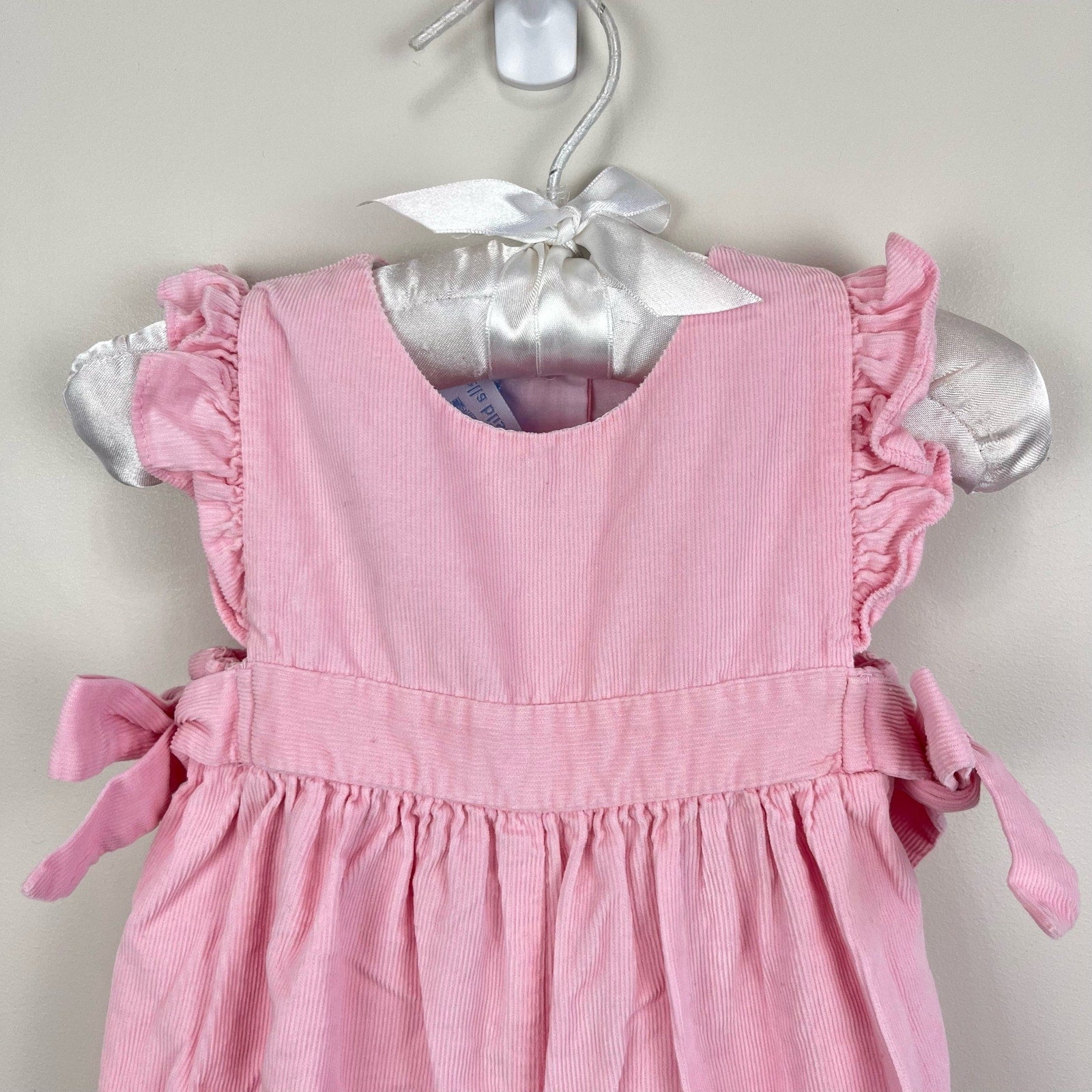 Bella Bliss Pink Corduroy Berkley Overalls 6 Months