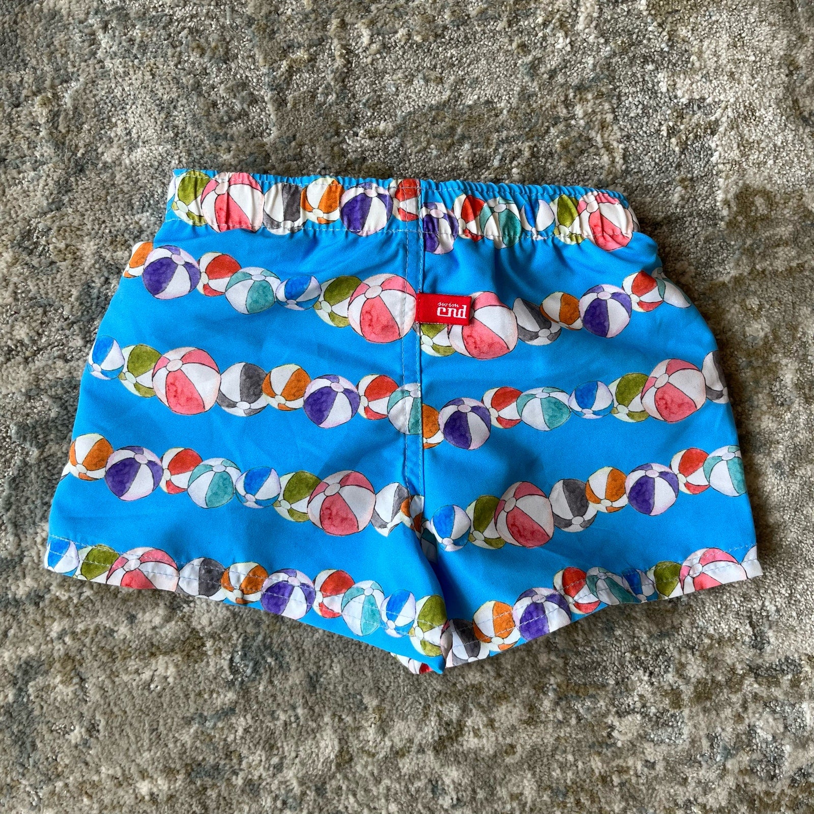 Condor Barcelona Blue Beach Ball Baby Boxers Swim Suit 6 Months NWT