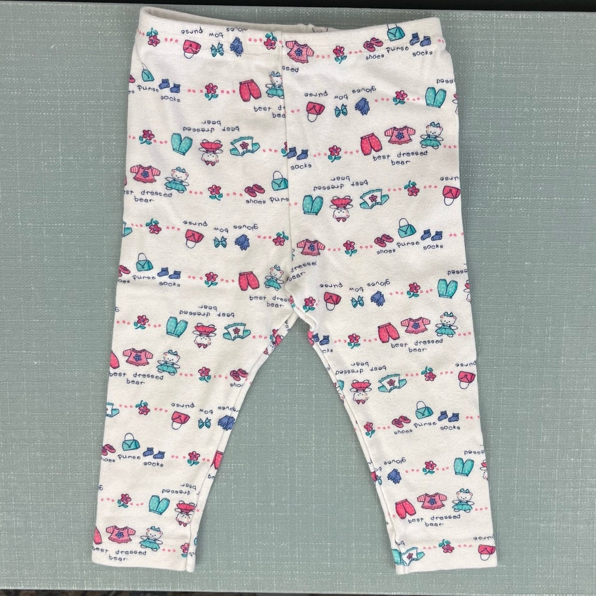 Vintage OshKosh B'gosh Best Dressed Bear Leggings 24 Months USAvin