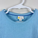 Load image into Gallery viewer, Mini Boden Short Sleeved Pointelle Top Blue 8-9
