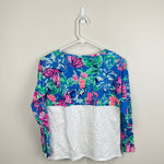 Load image into Gallery viewer, Lilly Pulitzer Girls Mini Finn Top Pundy Blue Isle Be Back XL 12-14 NWT
