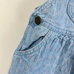 Load image into Gallery viewer, Vintage OshKosh B'gosh Blue Floral Jumper Dress 18 Months USA

