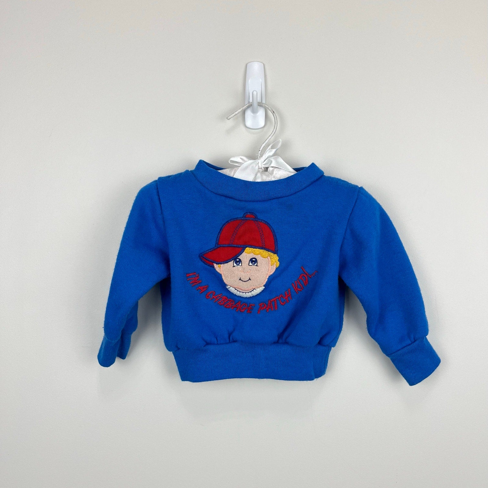 Vintage I'm a Cabbage Patch Kid Blue Sweatshirt 12 Months USA