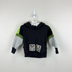 Load image into Gallery viewer, Vintage Camptown Black &amp; Neon Hoodie 2T USA
