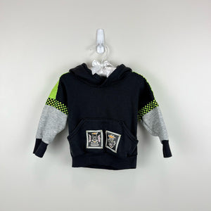 Vintage Camptown Black & Neon Hoodie 2T USA