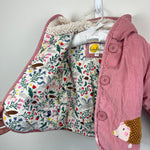 Load image into Gallery viewer, Mini Boden Woodland Hedgehog Cosy Cord Jacket Pink 6-12 Months
