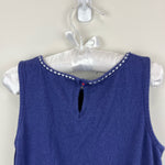 Load image into Gallery viewer, Mini Boden Embroidered Tie Waist Dress Indigo 6-7
