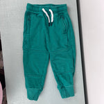 Load image into Gallery viewer, Hanna Andersson Slim Fit French Terry Double Knee Sweatpants Green 90 cm 3T
