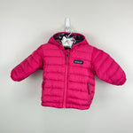 Load image into Gallery viewer, Patagonia Girls Reversible Down Sweater Hoody Jacket 3-6 Months
