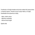 Load image into Gallery viewer, Mini Boden Short Sleeve Fun Jersey Dress Provence Blue Happy Flowers 5-6
