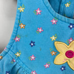 Load image into Gallery viewer, Vintage Gymboree Soft Blue Flower Print Overalls XS 18-24 Months
