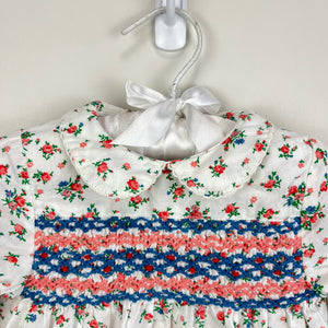 Mini Boden Smocked Floral Dress 6-12 Months