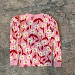 Load image into Gallery viewer, Hanna Andersson Pink Floral Long John Pajamas 130 cm 8

