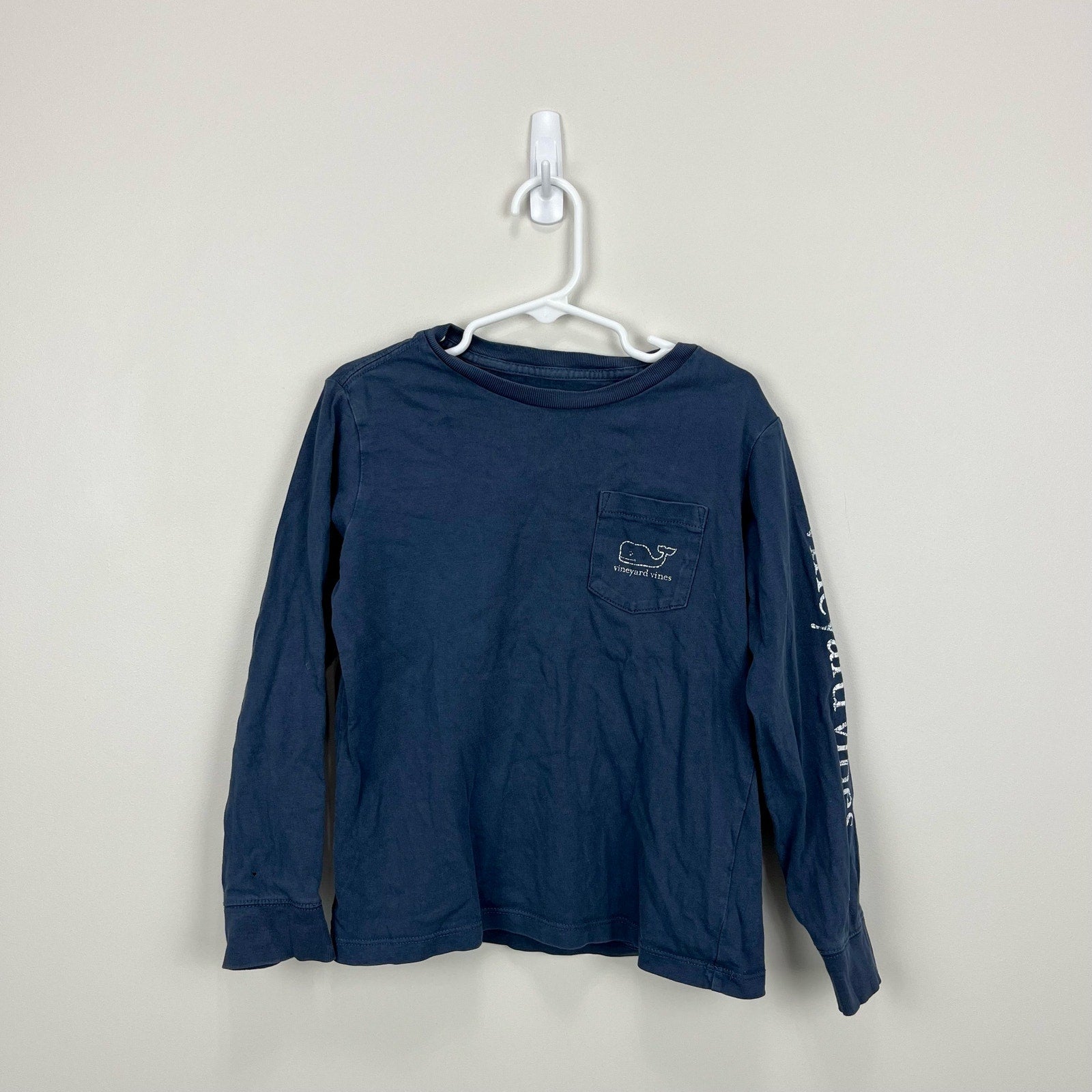 Vineyard Vines Long Sleeve Whale Pocket Tee 5T