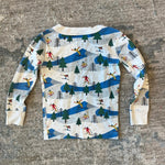 Load image into Gallery viewer, Hanna Andersson Holiday Long John Pajama Set Ski Slope 90 cm 3T
