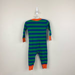 Load image into Gallery viewer, Hanna Andersson Blue Green Striped Pajamas 70 cm 6-12 Months
