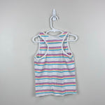 Load image into Gallery viewer, Vintage Our Girl by Healthtex Pastel Striped Tank Top 10 USA
