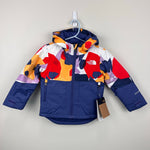 Load image into Gallery viewer, The North Face Kids' Freedom Insulated Ski Jacket Cave Blue Collage Shapes 2T NWT
