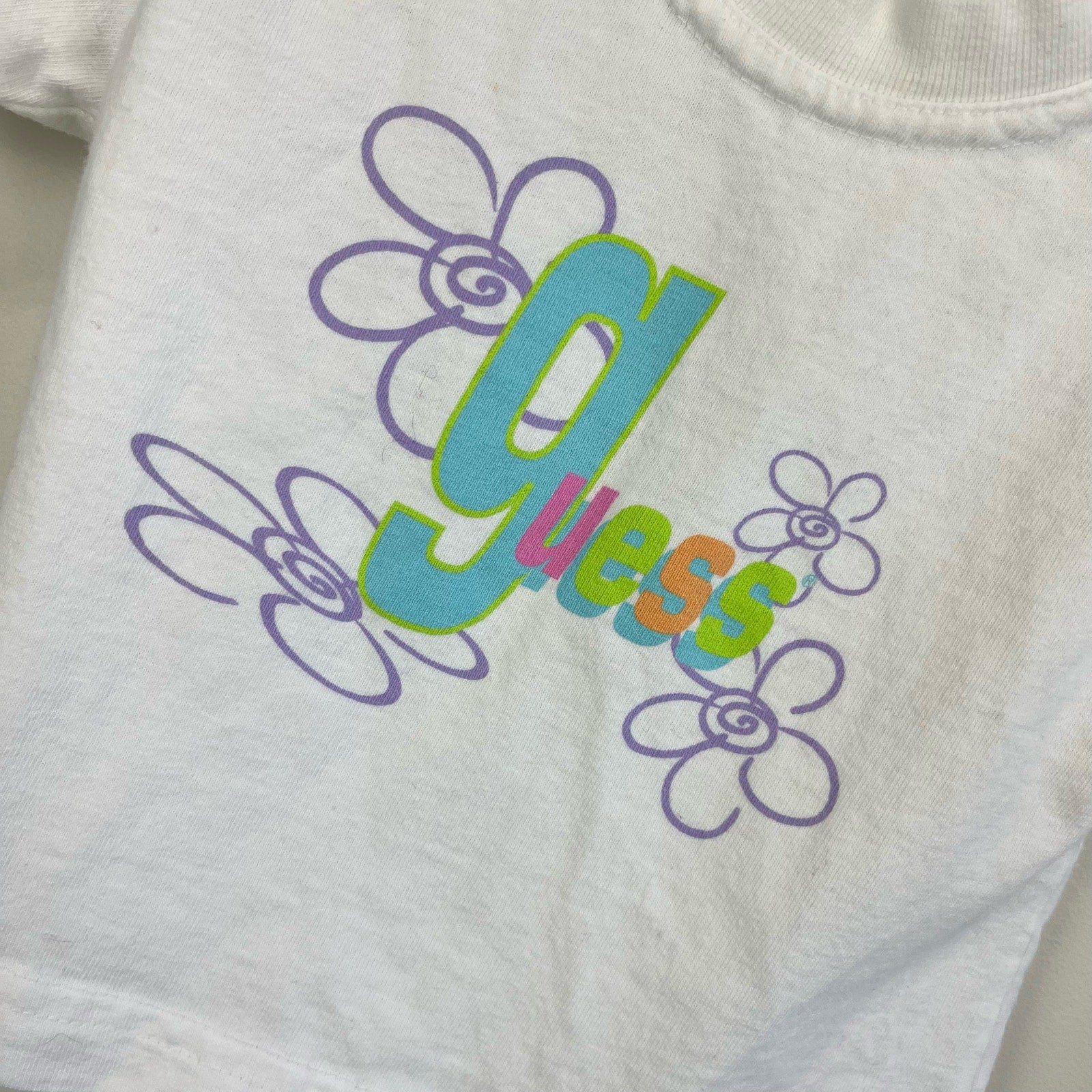 Vintage Guess Flower Tee 6 Months USA