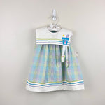 Load image into Gallery viewer, Vintage Youngland Pastel Seersucker Beach Dress 24 Months NWT
