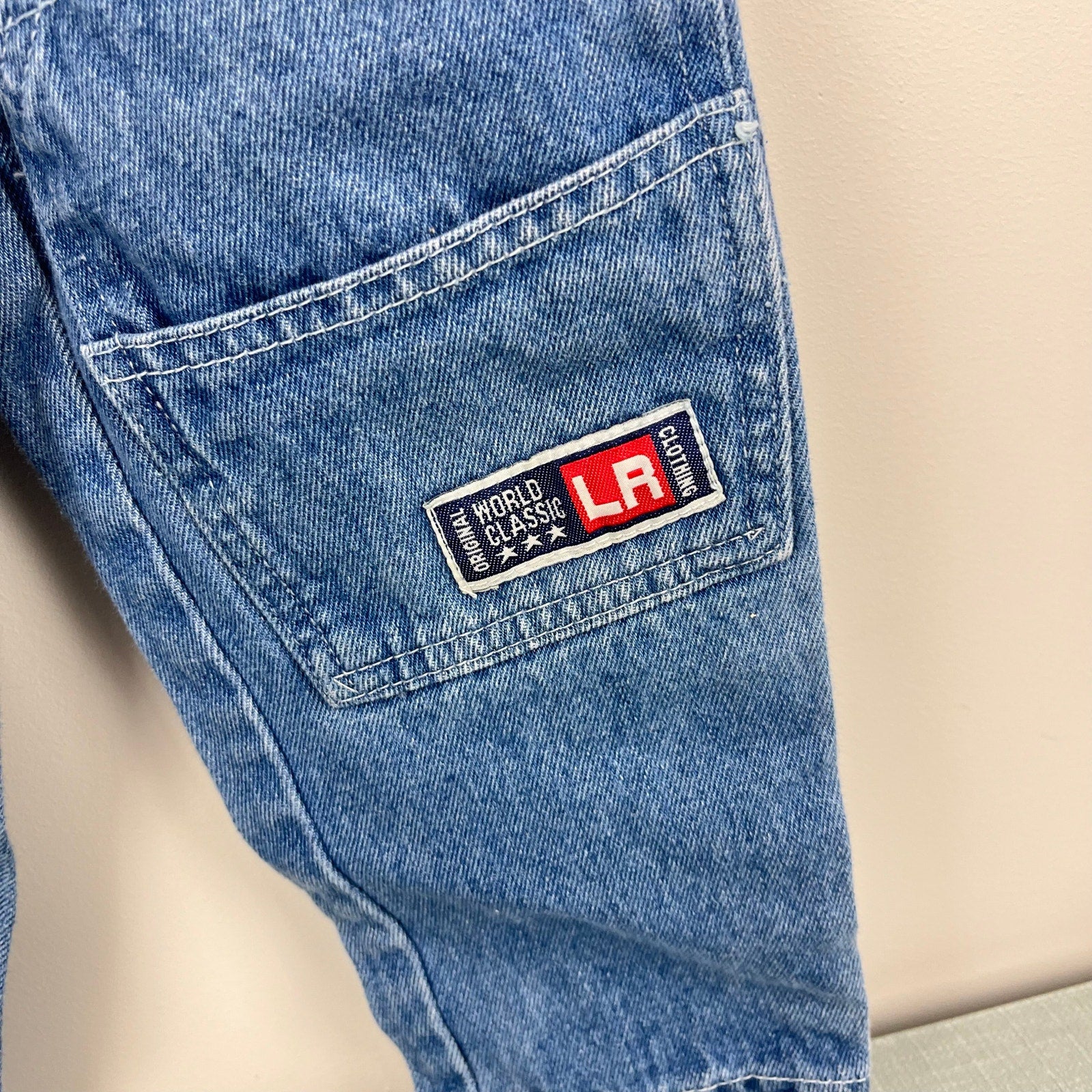 Vintage Little Rebels Blue Jean Suspender Pants 2T