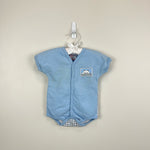 Load image into Gallery viewer, Vintage Cotton Club Blue Panda Romper 6-9 Months
