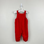 Load image into Gallery viewer, Mini Boden Nostalgic Reindeer Smocked Cord Dungaree 6-12 Months
