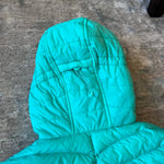 Load image into Gallery viewer, Lands' End Kids Down Insulated Hooded Jacket Aqua M 10-12
