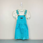 Load image into Gallery viewer, Vintage OshKosh B'gosh Blue Floral Jumper Set 6 USA
