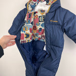 Load image into Gallery viewer, Columbia Infant Snuggly Bunny Down Bunting Snow Suit Navy Blue 12-18 Months
