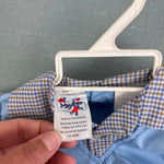Load image into Gallery viewer, Vintage Mayfair Kids Blue Elephant Diaper Shirt Set Newborn
