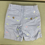 Load image into Gallery viewer, TBBC Critter Charlie's Chinos Beale Street Blue with Fish Embroidery 7
