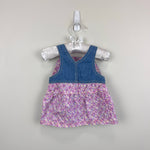 Load image into Gallery viewer, Y2K Vintage Disney Baby Aristocats Marie Floral Denim Jumper Dress 3 Months
