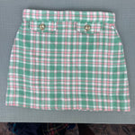 Load image into Gallery viewer, The Beaufort Bonnet Company Perrin Pocket Skirt Putney Plaid with Brass Buttons 8
