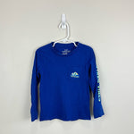 Load image into Gallery viewer, Vineyard Vines Mountain Blocks Long Sleeve Pocket T-Shirt Maritime Blue 4T
