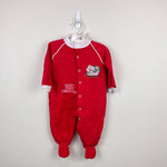 Load image into Gallery viewer, Vintage BabyGro Baby's First Christmas Footie Large USA

