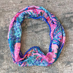 Load image into Gallery viewer, Lilly Pulitzer Girl's Mini Resort Infinity Loop Scarf Mutli Gypset Paradise
