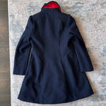 Load image into Gallery viewer, Rothschild Girls Faux Wool Bandmaster Military Dress Coat Midnight Blue 10/12
