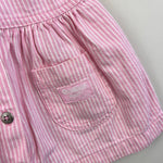 Load image into Gallery viewer, Vintage OshKosh B'Gosh Pink Striped Jumper Dress 12 Months
