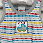 Load image into Gallery viewer, Vintage Play Stuff Car Tank Top 12 Months USA
