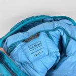 Load image into Gallery viewer, L.L. Bean Ultralight 650 Down Jacket Colorblock Blue Green 12-18 Months
